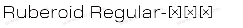 Ruberoid Regular字体转换